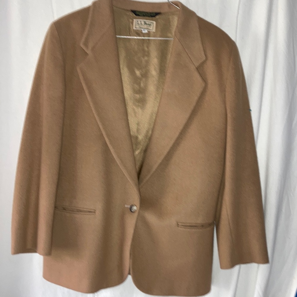 LL BEAN WOOL COAT